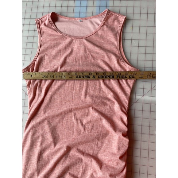 Womens Unbranded Medium Heathered Peachy Pink Tank Top Dress‎ Lined - Picture 10 of 13